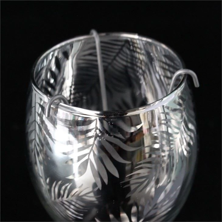 Sliver Glass Candle Holder