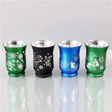 Christmas iav Hurricane Candle Holder