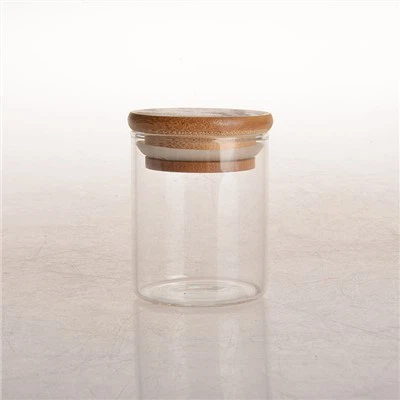 Storage Jar With Bamboo Lid